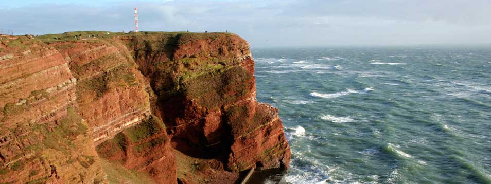 rote Steilklippe auf Helgoland